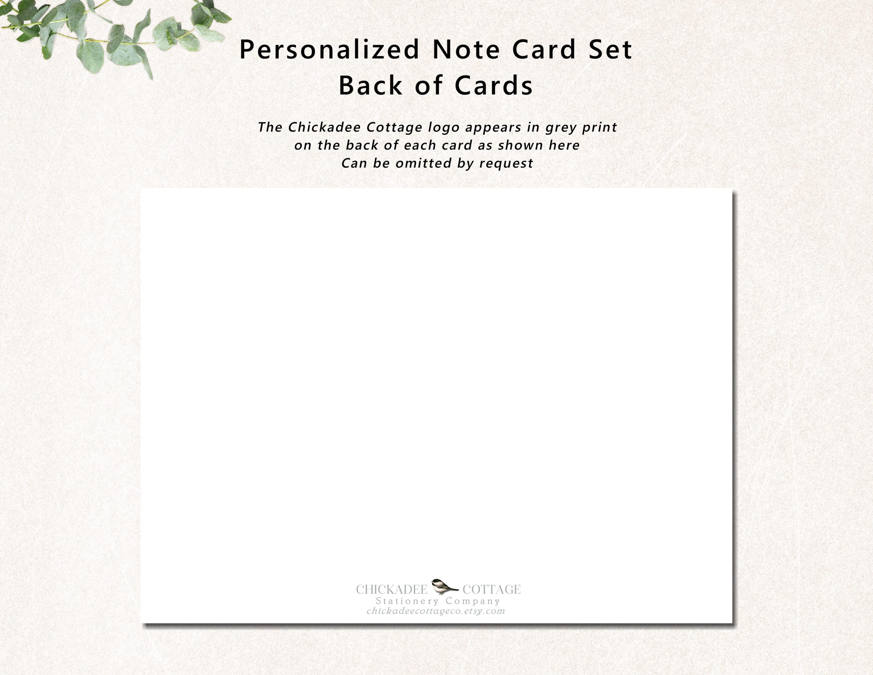 Personalized Monogram Note Card Set / Personalized Stationery Cards ...
