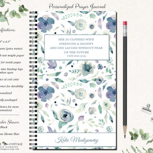 Prayer Journal | Bible Journaling |  Bible Journal | Christian Gifts | Bible Study | Christian Journal | Proverbs 31 | STRENGTH & DIGNITY 2