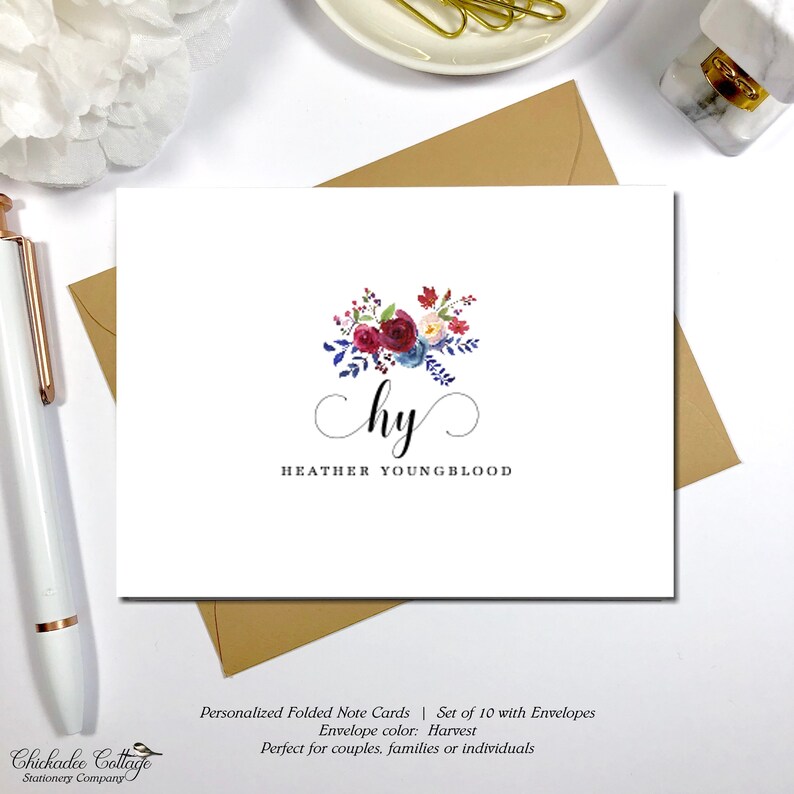 INFINITY INITIALS Bridal Shower Birthday Thank You Cards Couples Thank You Cards Personalized Wedding Thank You Cards