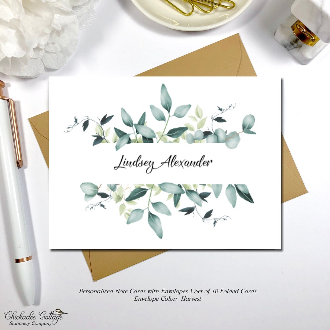 Personalized Stationary Set | Note Cards | Personalized Stationery ...
