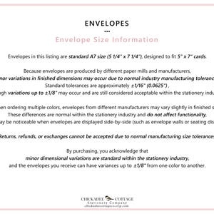 Envelopes for 5" x 7" Invitations, A7 Envelopes (5 1/4" x 7 1/4"), Envelopes for Cards, Large Euro Flap Envelopes, Premium Envelopes image 2