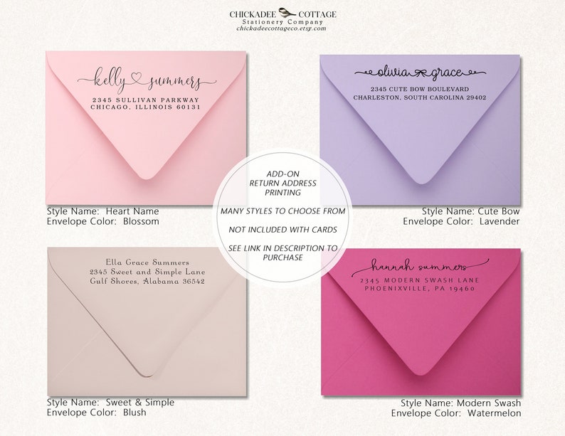 Personalized Baby Shower Thank You Cards With Envelopes Set Etsy