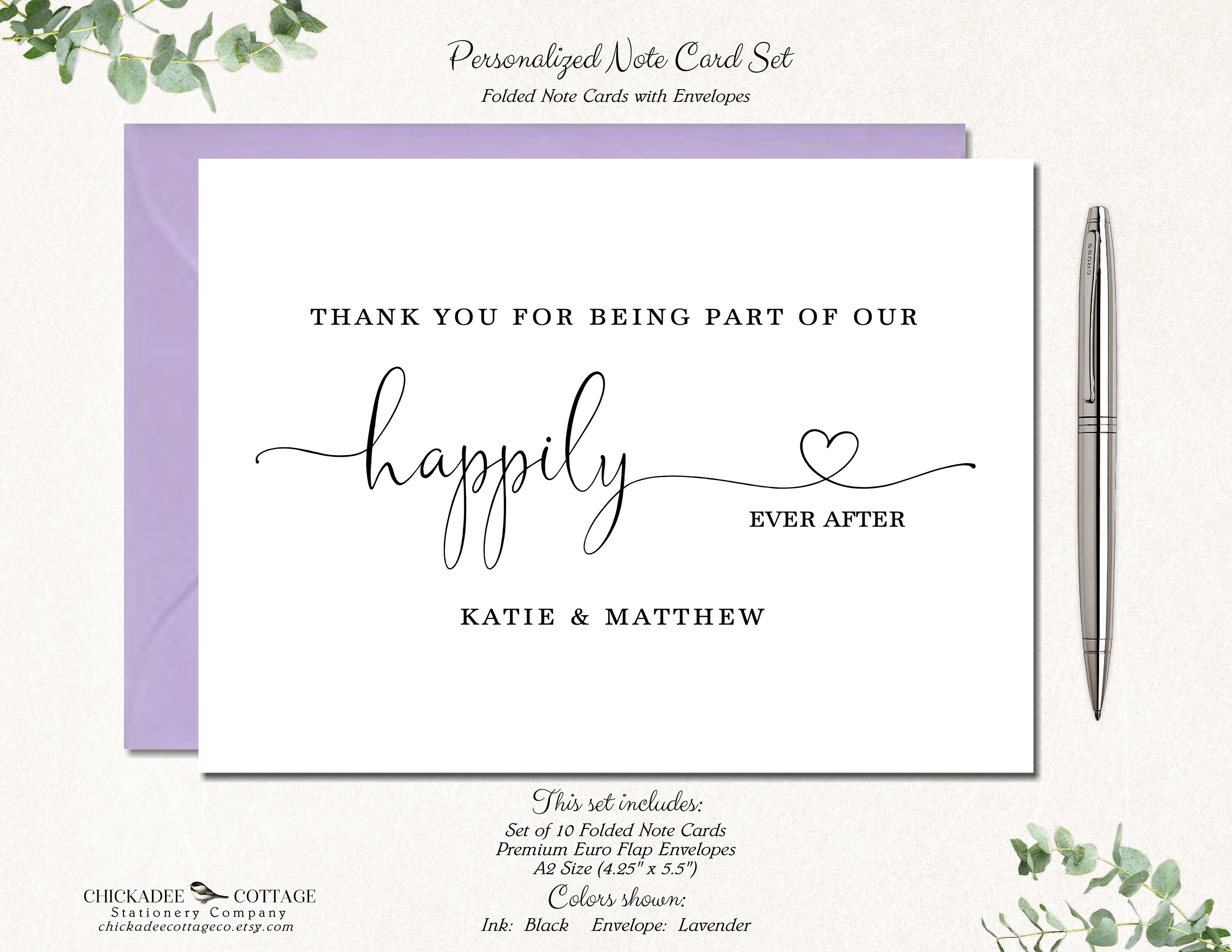 Personalized Wedding Thank You Cards | Wedding Stationary | Wedding ...