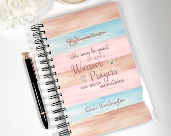 Prayer Journal, Prayer Journal for Women, Bible Journaling, Prayer Notebook, Bible Study, Christian Journal, Christian Gift, PRAYER WARRIOR