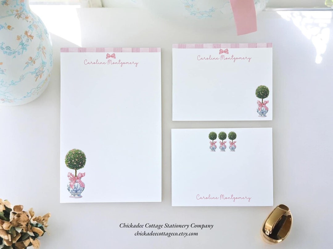 Set of 3 Personalized Notepads, 50 Sheets per Pad, Custom Notepads ...