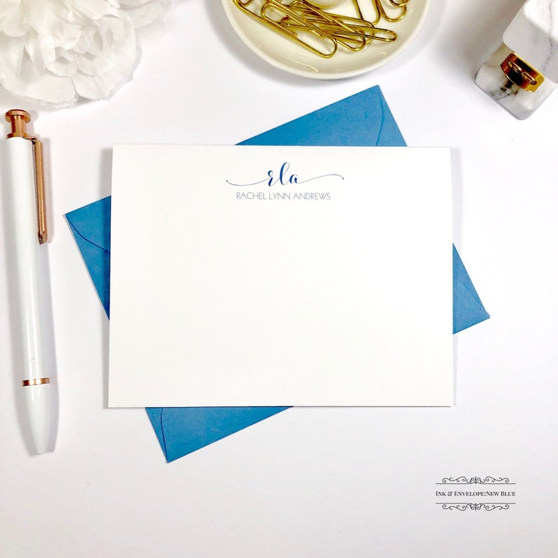 Personalized Stationery Monogrammed Stationary Custom Note - Etsy