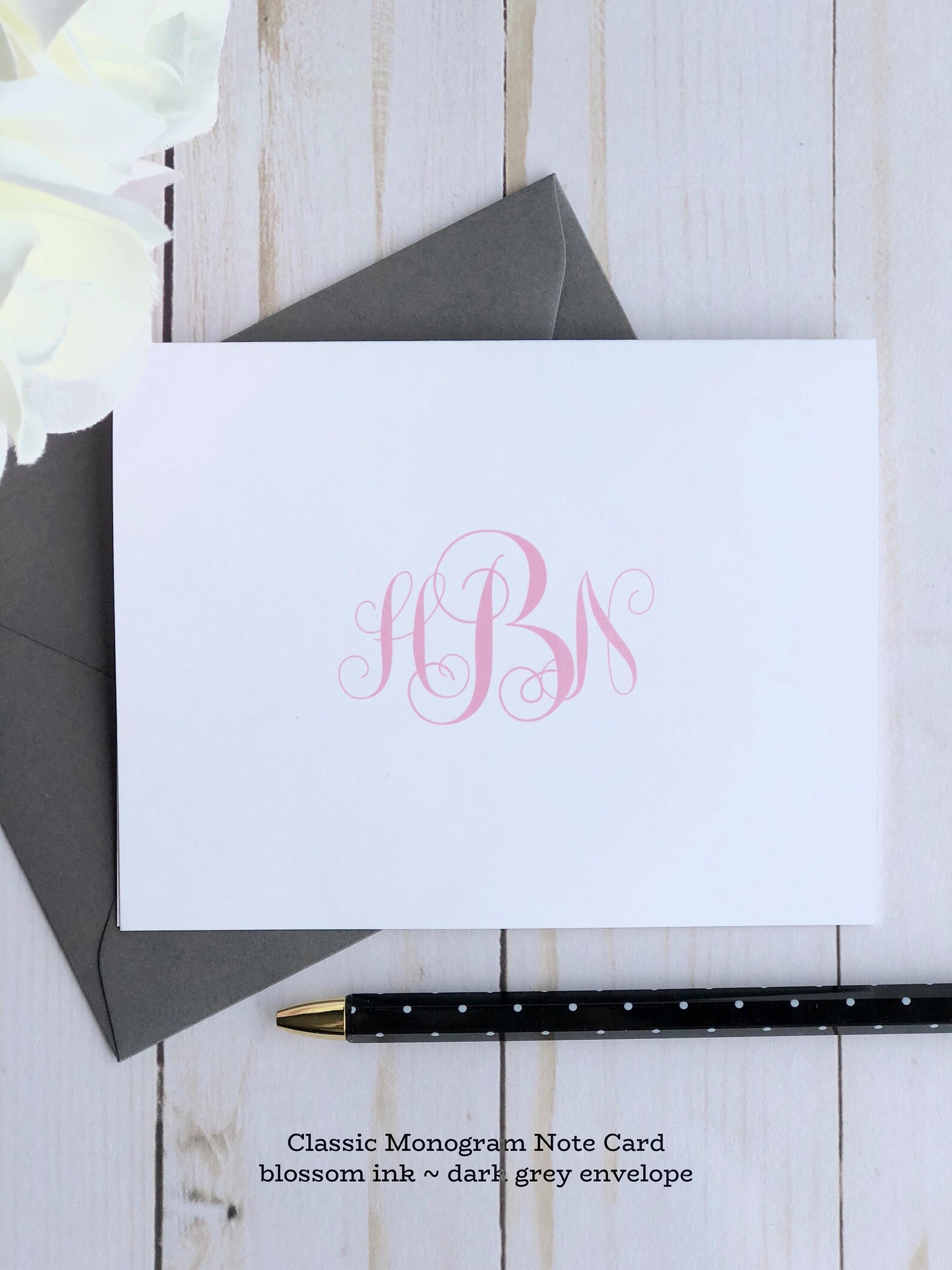 Personalized Note Card Set / Personalized Stationary Cards / Monogram ...