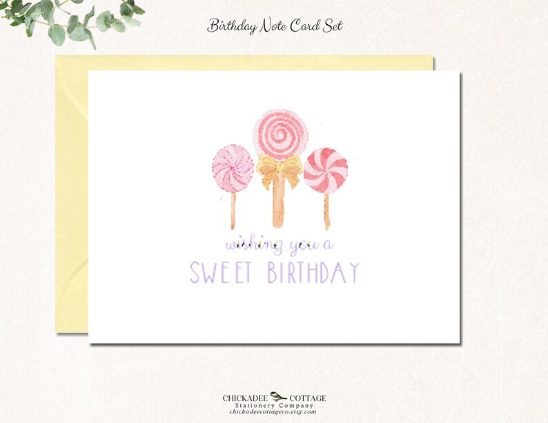 Birthday Cards Blank Birthday Card Set Set of 24 or 48 Etsy