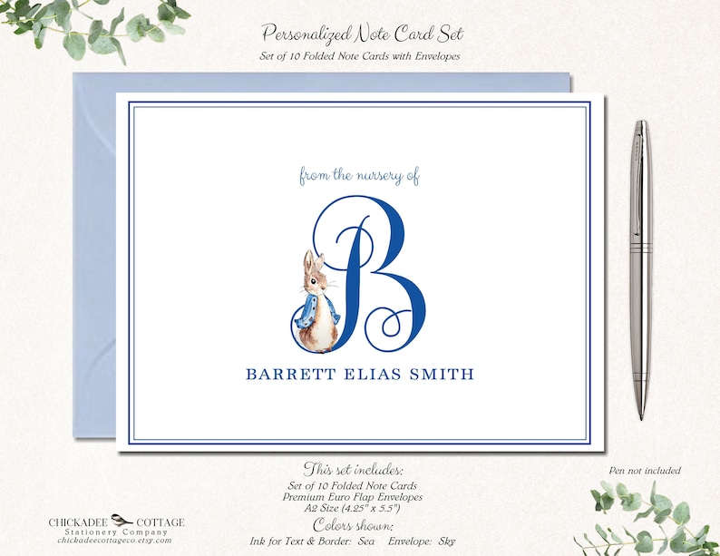 Peter Rabbit Baby Shower Thank You Cards Peter Rabbit Baby Etsy