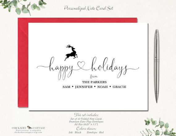 Christmas Cards Set Holiday Cards Christmas Cards Pack Etsy