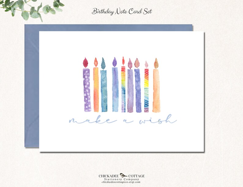 Birthday Cards Blank Birthday Card Set Set of 24 or 48 Etsy