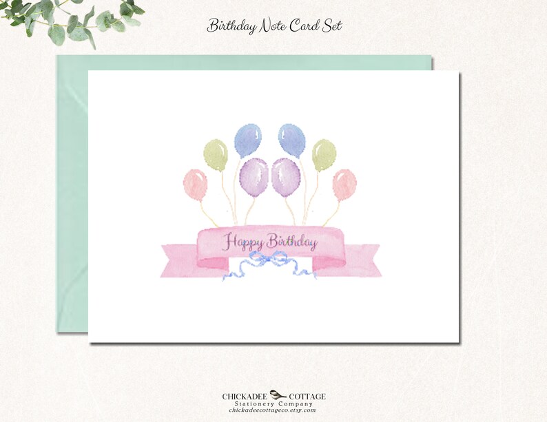 Birthday Cards Blank Birthday Card Set Set of 24 or 48 Etsy