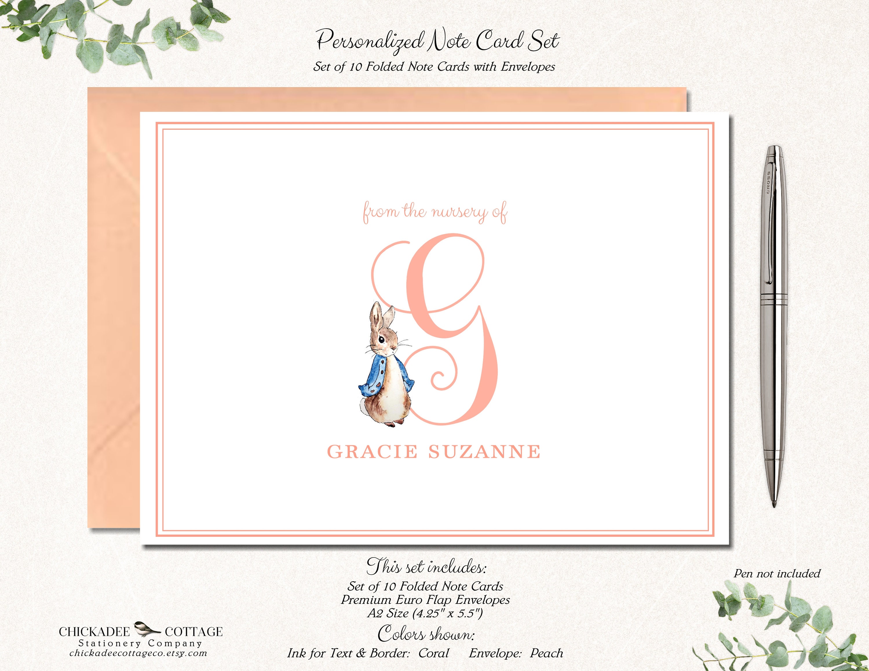 Peter Rabbit Baby Shower Thank You Cards Peter Rabbit Baby | Etsy