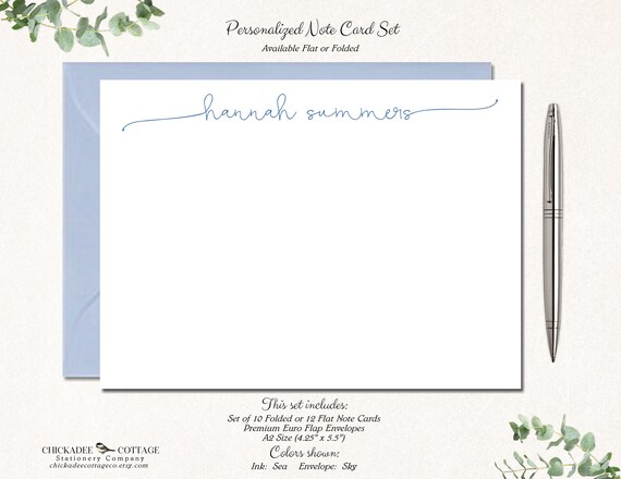 personalized folded cards