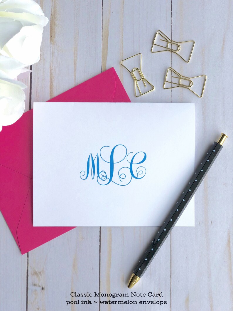 Personalized Note Card Set / Personalized Stationary Cards / Etsy