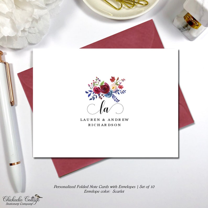 INFINITY INITIALS Bridal Shower Birthday Thank You Cards Couples Thank You Cards Personalized Wedding Thank You Cards