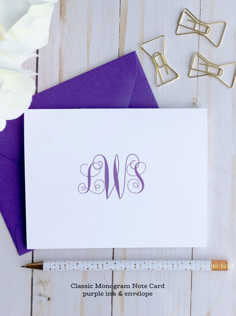 Personalized Note Card Set / Personalized Stationary Cards / Etsy
