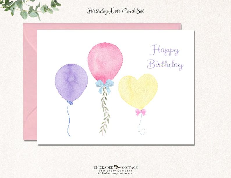 Birthday Cards Blank Birthday Card Set Set of 24 or 48 Etsy