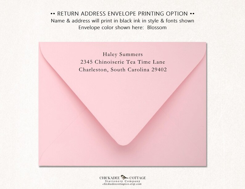 Personalized Tea Note Cards Set With Envelopes, Set of 10 Blank Inside ...