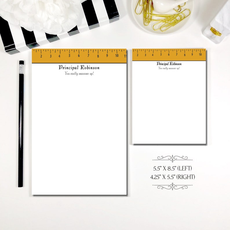 Principal Gift Principal Appreciation Gift Stationery Notepad Gift for Principal Stationary Notepad Lined or Unlined PRINCIPAL