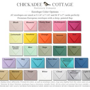 Envelopes for 5" x 7" Invitations, A7 Envelopes (5 1/4" x 7 1/4"), Envelopes for Cards, Large Euro Flap Envelopes, Premium Envelopes image 1
