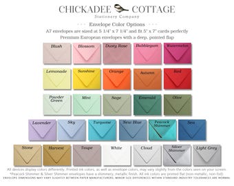 Envelopes for 5" x 7" Invitations, A7 Envelopes (5 1/4" x 7 1/4"), Envelopes for Cards, Large Euro Flap Envelopes, Premium Envelopes