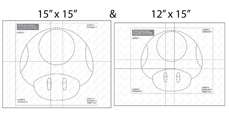 Mario Mushroom Custom String Art Template - Etsy