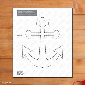 Anchor - String Art Template - Etsy Canada