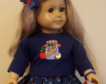 18 Inch Doll Outfit: 5-Pc Back to School Set