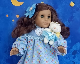 18" doll Sweethearts Nightgown 7-pc Outfit Fits AmG and similar 18" dolls GBN-NG21