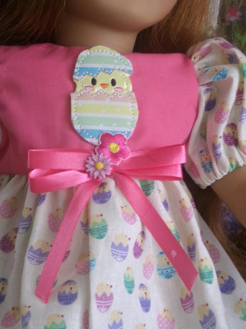 7-pc Easter Doll Outfit: Fits 18" American Girl Doll "Holly" image 3