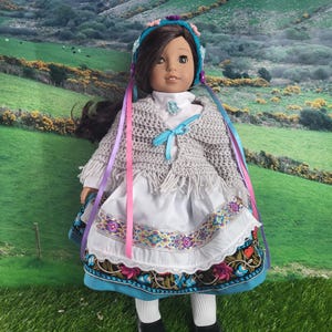 Complete 5-pc Traditional Scandinavian Folk Dancing Outfit for 18&quot; dolls  &quot;Kelida&quot;