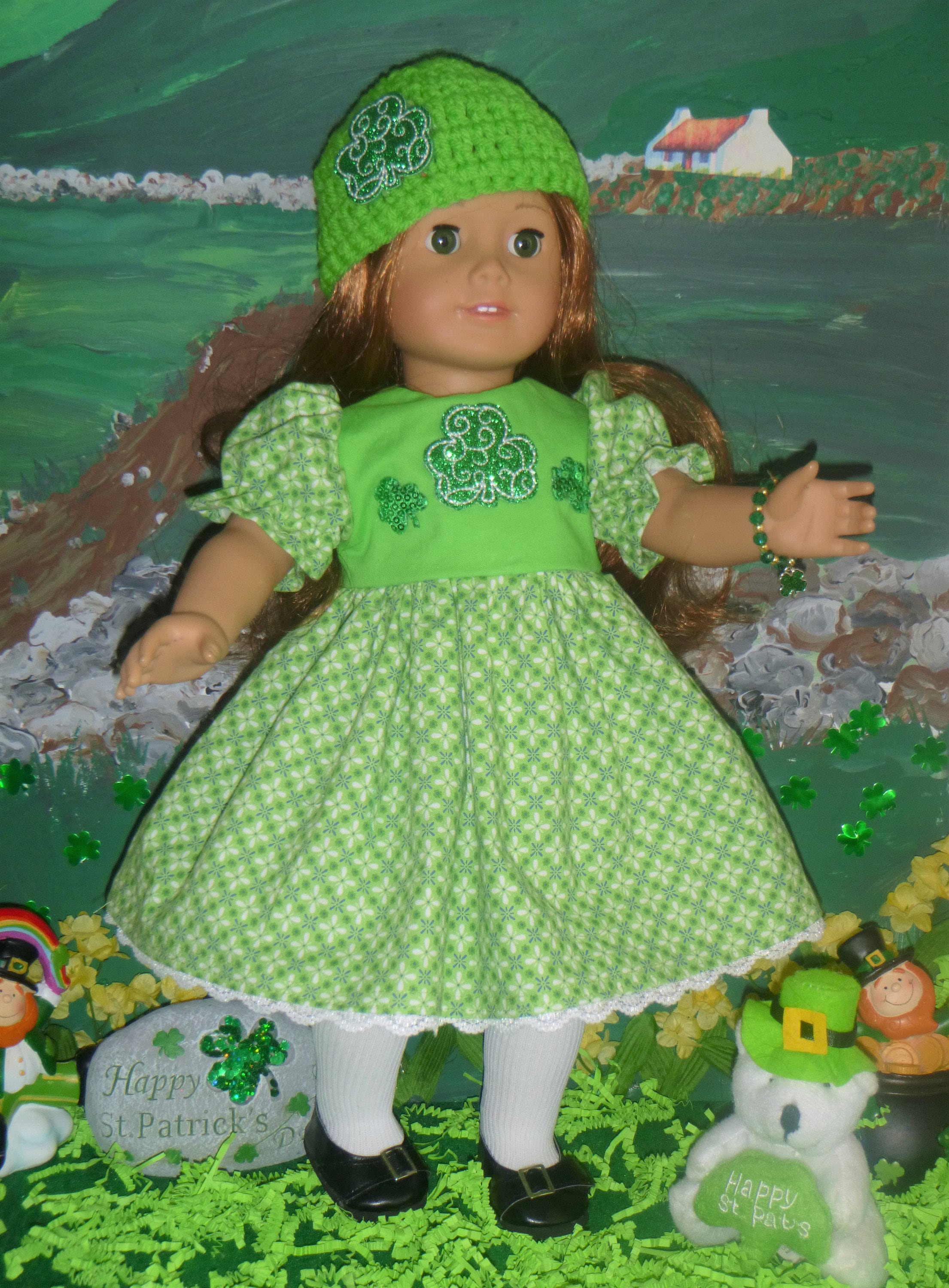 happy st patricks day doll