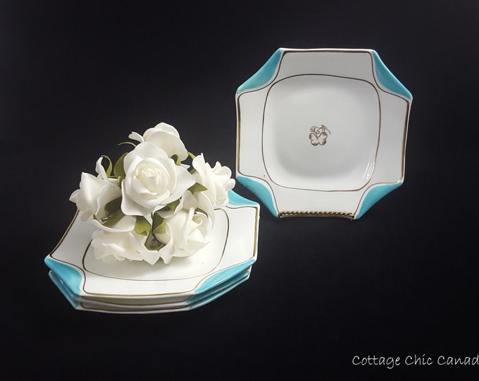 Sampson Bridgwood Side Plates - Vintage Art Deco Home Decor