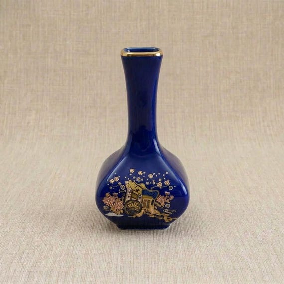 Angela Fine Cobalt Japan Vase Miniature for Modern Home Decor & Gifts