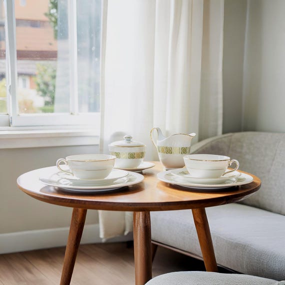 Tuscan Contessa Bone China Tea Service – 20 Piece English Set – Cups Saucers Plates – England