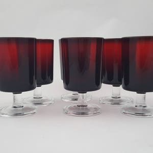 Set van 3 Cristal D'Arques Cavalier Ruby-wijnglazen van 4 1/2"