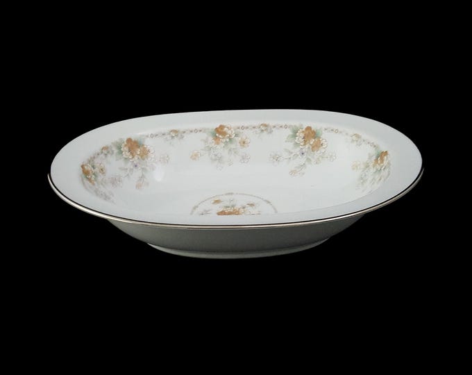 Noritake Roundelay Fine Bone China 10" Oval Vegetable Serving Bowl
