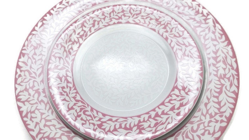 Trellis Rose by DANSK Dansk Trellis Rose Bread /&Butter Plates Dinnerware Set for 8 Vintage Dansk Plates Dansk Trellis Rose Dinner Plates