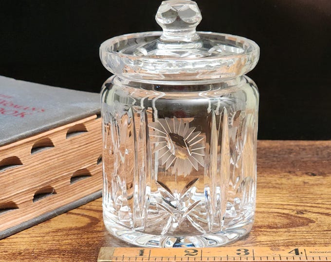 Lead Crystal Preserve Honey Pot Jam Jar