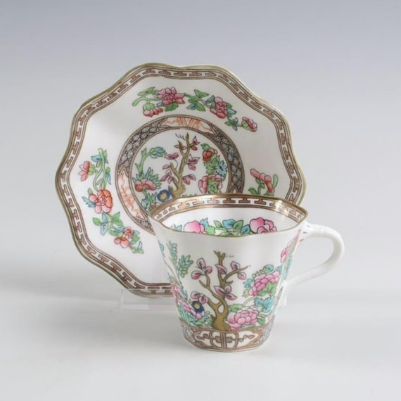 Antique Coalport Indian Tree – 5 Pc Place Setting – Fine Bone