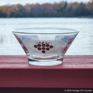 Anchor Hocking Goldene Trauben aus Glas Candy, Snack, Chip n Dip Schüssel