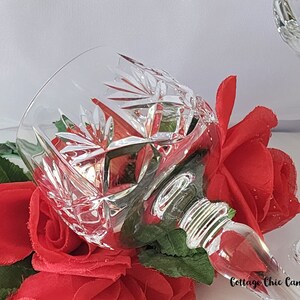 Elegant Hock Wine Glasses Vintage 80's Crystal Glassware image 4