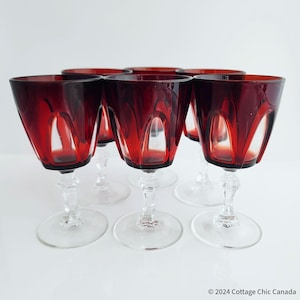 Cristal D'Arques Ruby Gothic 5 1/8" wijnglazen - set van 6