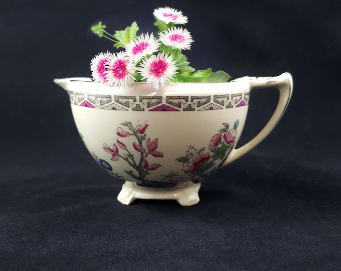 J & G Meakin Indian Tree Art Deco Creamer for Tea or Home Decor