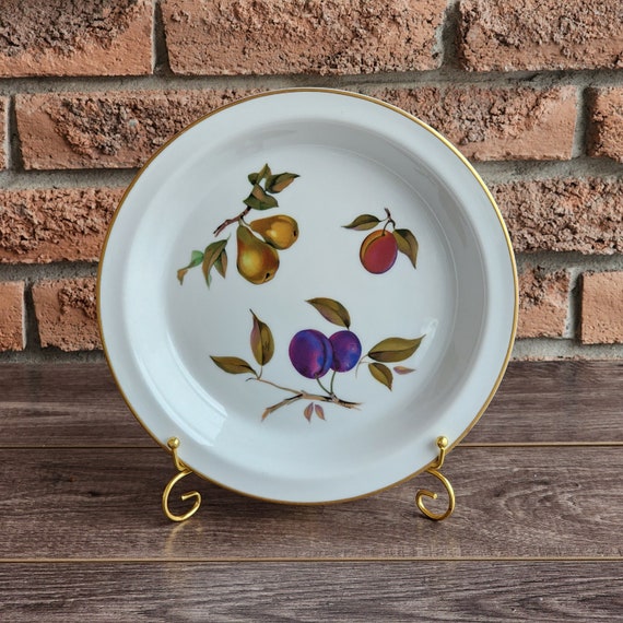 Evesham Gold Porcelain Pie Plate by Royal Worcester