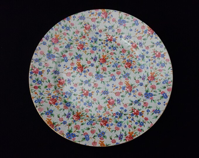 Royal Winton Grimwades Old Cottage Chintz Round Chop Plate