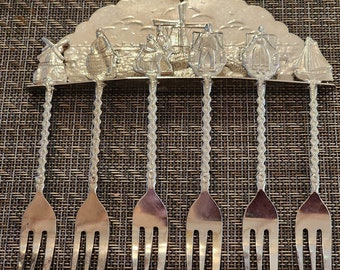 Novalux Plate Fish Forks Set by Royal Dutch Silverworks Company