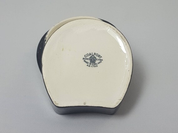 Coalport Horseshoe Pill Box! Pretty Ceramic Trink… - image 6