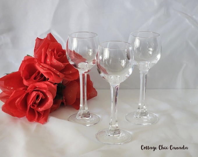 Royal Crystal Rock Cordial Aperitif Glasses, Set of 3